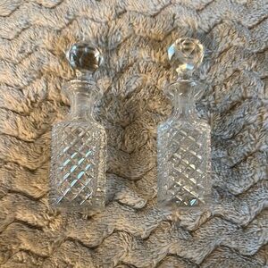 Elegant Clear Glass Decanter Set